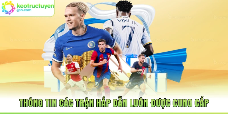 Thông tin các trận hấp dẫn luôn được cung cấp